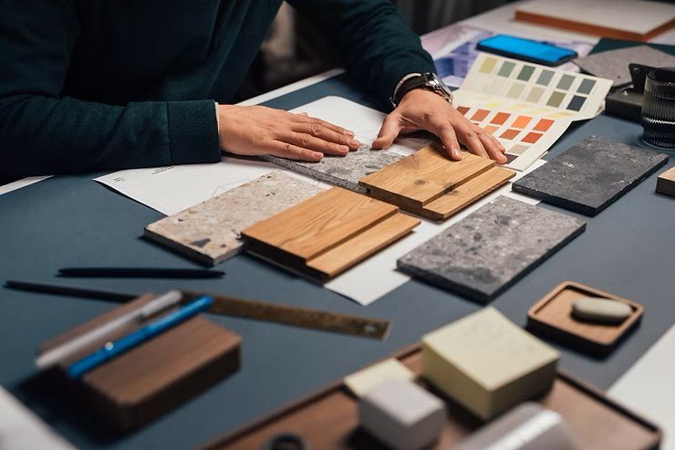 Designer hands material samples